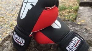 lether boxing gloves