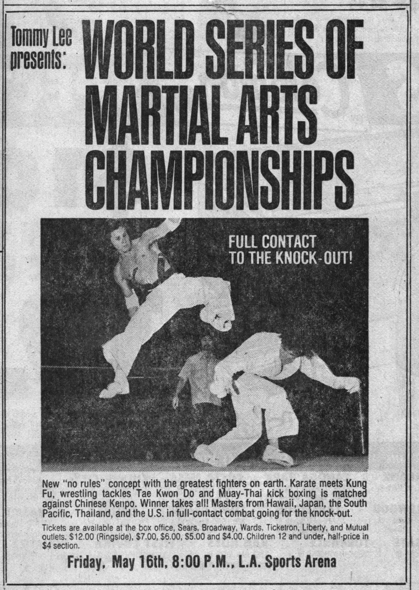 World Series of Martial Arts Martial Arts Encyclopedia